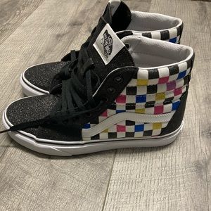 Glitter hi top vans